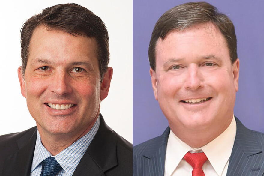 Democratic candidate Jonathan Weinzapfel, left, and Republican Todd Rokita are vying to replace Curtis Hill as Attorney General.