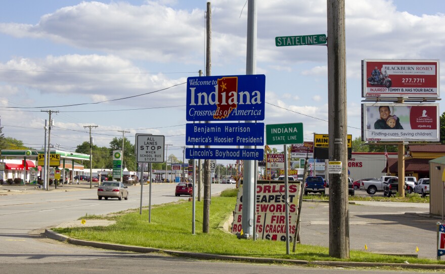 In contrast to Michigan's borders with Ohio and Wisconsin, the Michigan-Indiana border has never faced any controversy. It was last surveyed in 1827, and most of the original wooden markers have long since rotted away.
