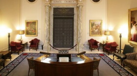 The opening to the state senate chamber.
