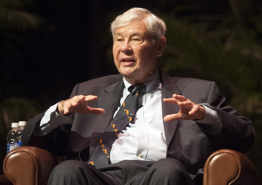 Former Florida Sen. Bob Graham, shown here in 2012, has urged the Obama administration to release the 28 pages of a congressional inquiry into the Sept. 11 attacks that have remained classified. Graham and others say this material contains important information about the financing of the terrorists and their Saudi connections.