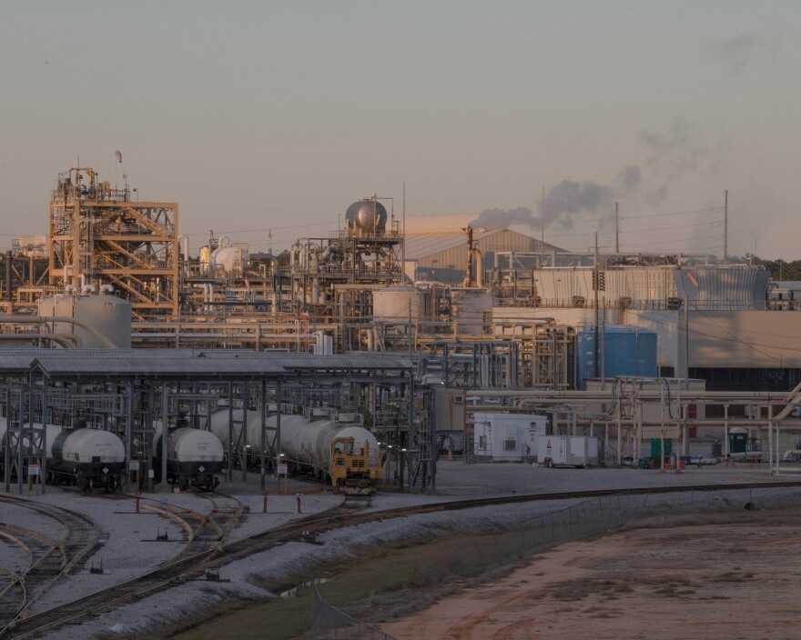 The Olin Corp. chemical plant in McIntosh, Alabama, Sunday, November 20, 2022. The McIntosh plant, built in the 1950's, sits about 40 miles north of Mobile. The site was chosen because the ground was rich in salt, a key ingredient in chlorine manufacturing. It started using asbestos in 1978.