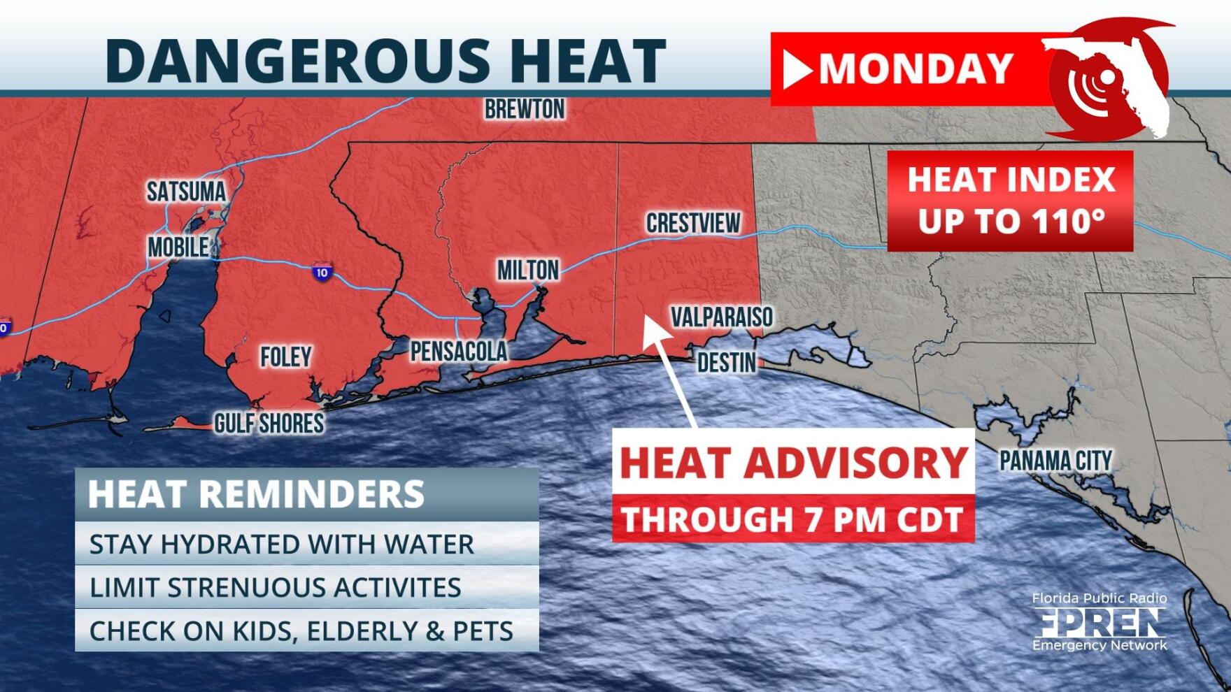 Stifling heat wave to settle over most of Florida this week | WUSF