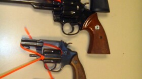 These four firearms were found, unloaded, in a passenger's carry-on bag in Austin, Texas.