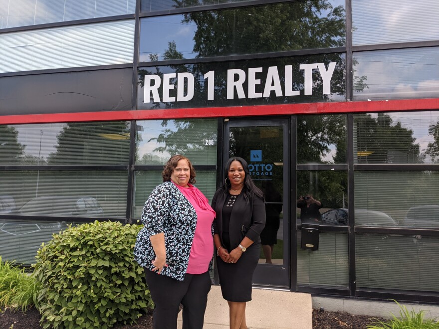 Radhika Moore (left) and Janene Parham (right), realtors at Red 1 Realty in Westerville.