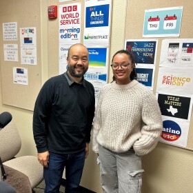Lawrence Loh, Music Director of the Waco Symphony Orchestra and Creative Waco's Kennedy Sam in the KWBU studio for the February 2025 edition of Conversations with Creative Waco.