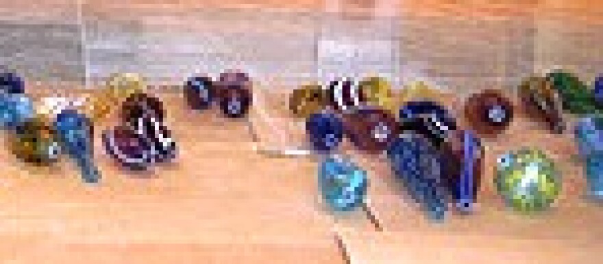 Blown art glass from Vernon Brejcha's "FenceLine."