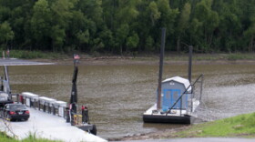The ferry landing just outside of Hickman, Kentucky.