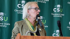 Cleveland State University President Laura Bloomberg explains CSU's new "Cleveland State Commitment" program.