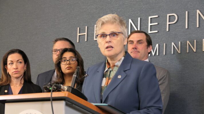 Hennepin County Attorney Mary Moriarty announces the federal government has turned over evidence in the killings of Renee Good and Alex Pretti by immigration agents during a news conference on July 13, 2026.