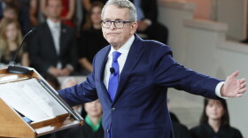 Gov. Mike DeWine speaks during a public inauguration ceremony at the Ohio Statehouse, Monday, Jan. 14, 2019, in Columbus, Ohio. 