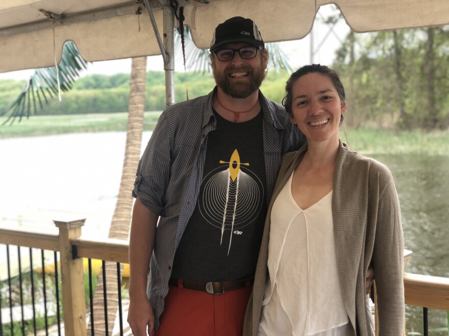 Dave Hulburt and Morgan Knapp are managers at BayCreek Paddling Center.