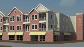 A rendering of the proposed apartment building for the Ransom Place neighborhood.