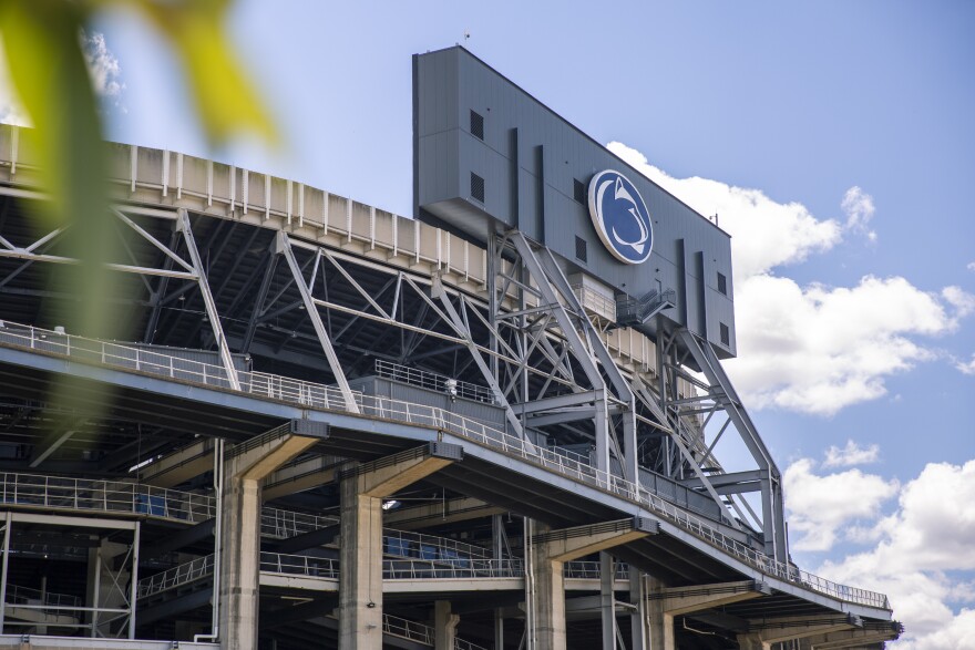 A 2020 file photo of the side view of Beaver Stadium at Penn State University Park