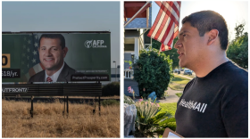 Left: Republican incumbent David Valadao. Right: Democrat Randy Villegas.