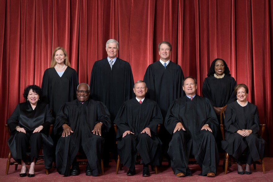 Formal group photograph of the Supreme Court
