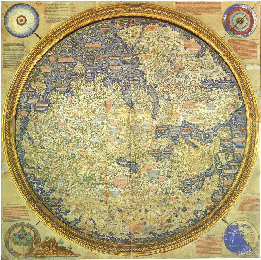 The Fra Mauro World map created c. 1450.