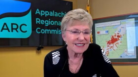 ARC Federal Co-Chair Gayle Manchin discussing $17 million in grants for programs in central Appalachia