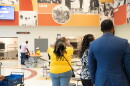 Alumni, staff and community members tour the new John F. Kennedy Middle School on July 31, 2026, in Suffolk, Virginia.