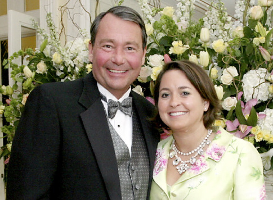 Former lawmaker Steve Nunn with Amanda Ross. Nunn is accused of killing Ross.
