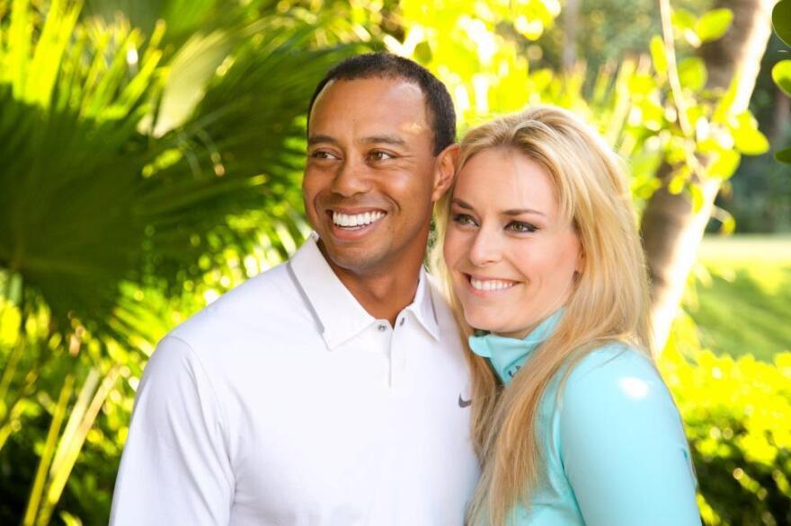 Lindsey Vonn and Tiger Woods.