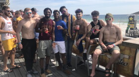 College students from across the country have fun at Harpoon Harry's bar and restaurant, a popular spring break hangout spot in Panama City Beach, FL on Sunday, March 15, 2020. 