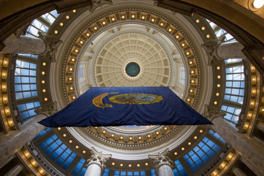 Rotunda at the Idaho State Capitol building on March 23, 2021. (Otto Kitsinger for Idaho Capital Sun)