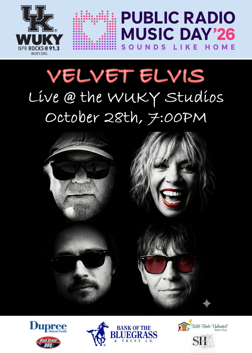 Celebrate Public Radio Music Day with WUKY and Velvet Elvis at the WUKY Studios on October 28th at 7:00PM. Limited seating available. Reserve your tickets Now!