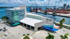 The Port of Palm Beach’s cruise terminal, which opened in 2002.