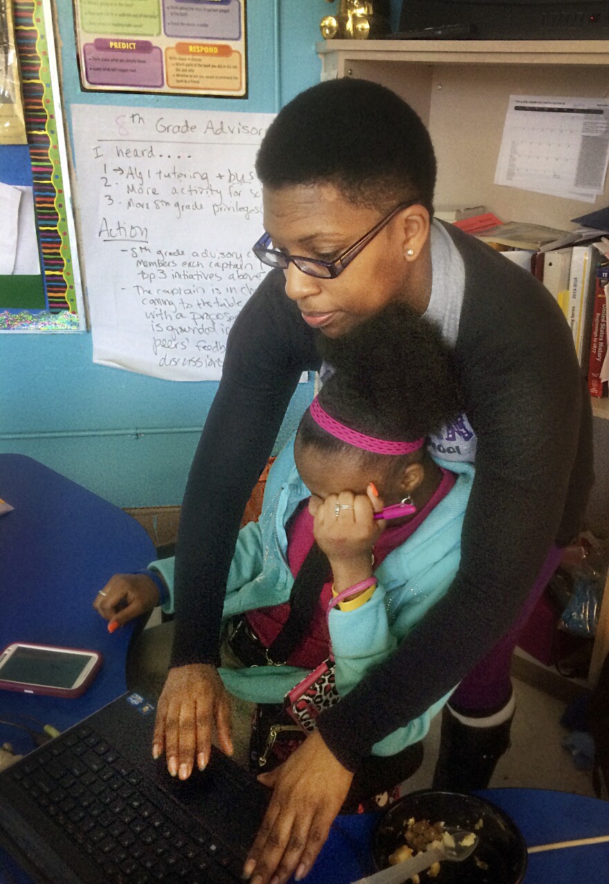 As a multi-classroom teacher, Whitney Bradley juggles instruction and helping the teachers on her team. Ultimately, her evaluation depends on the performance of her students and those of her team members.