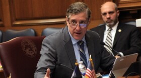 Rep. Ben Smaltz (R-Auburn), author of a bill proposing a new congressional map for Indiana, takes questions during committee on Tuesday, Dec. 2. Smaltz said the map was drawn for political advantage.