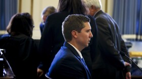 Ray Tensing, the former University of Cincinnati police officer, testifying on the seventh day of his retrial in Hamilton County Common Pleas earlier this month at the Hamilton County Courthouse in Cincinnati.