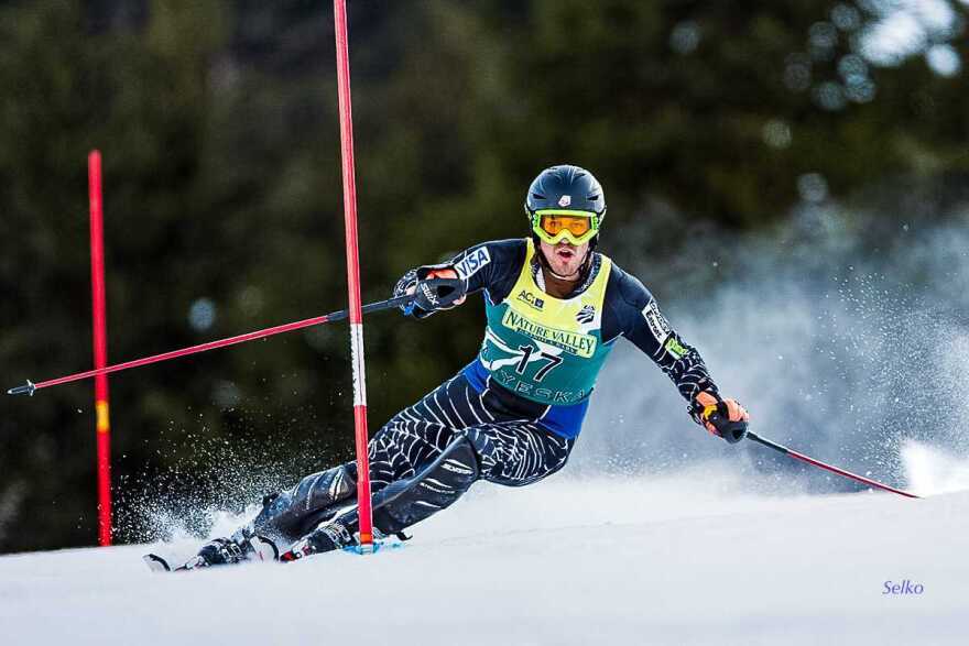 FILE: TJ Lanning racing in Alyeska.