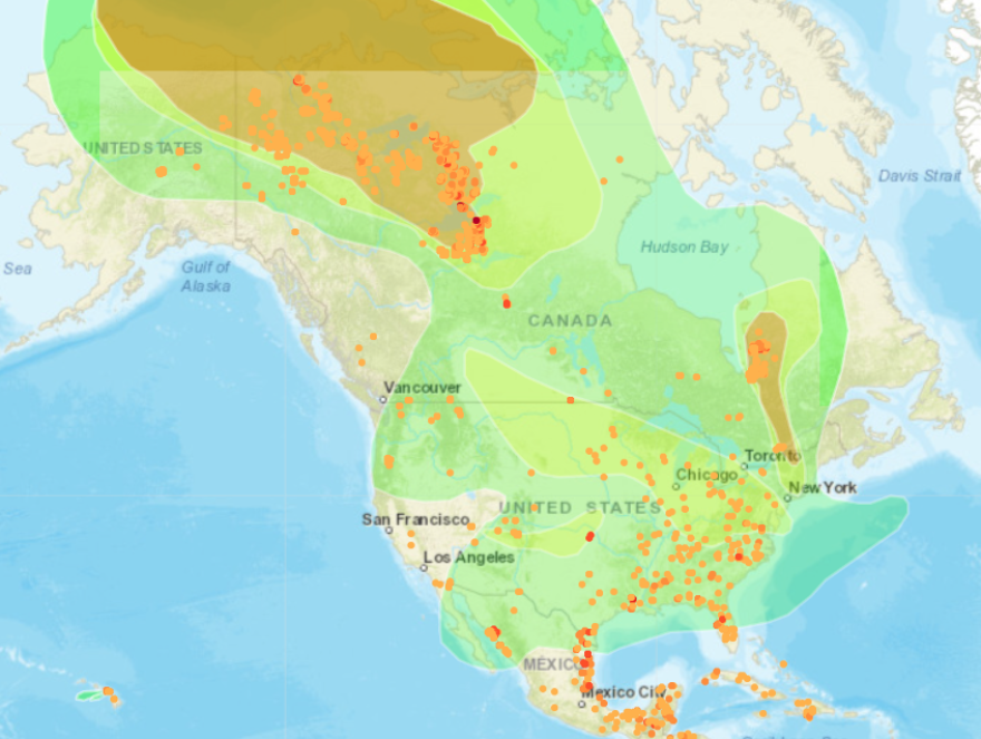 Air quality in the United States on Aug. 9, 2023.