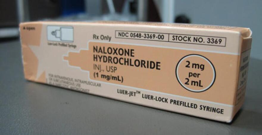 A dose of naloxone, the opiate overdose antidote.