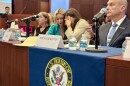 Jeffrey Epstein abuse survivors Roza and Dani Hannah Bensky comfort each other after their harrowing testimony at a congressional field hearing at the West Palm Beach City Hall. They were among four survivors who spoke, including Courtney Wild, Jena-Lisa Jones, and Sky Roberts, the brother of Virginia Giuffre, one of Epstein’s most prominent accusers, who died by suicide on April 24, 2025. | May 12, 2026