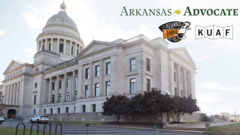 The Arkansas State Capitol seen from the northeast on Nov. 11, 2025.