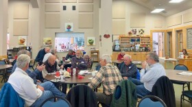 A meeting of the Jackson Hole Men’s Shed group.