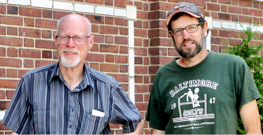 Tom Chalkley (left) is a writer, illustrator and lifelong Marylander; Brennen Jensen is a writer who has been covering Baltimore for more than 30 years. (photo by Kristina Gaddy)