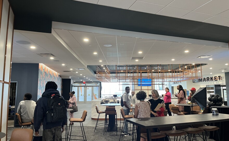 New club space, including a bar