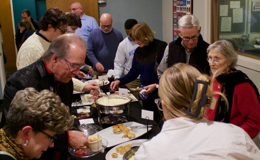 Post reception at Homemade Holiday Shorts 2025 at WHQR.