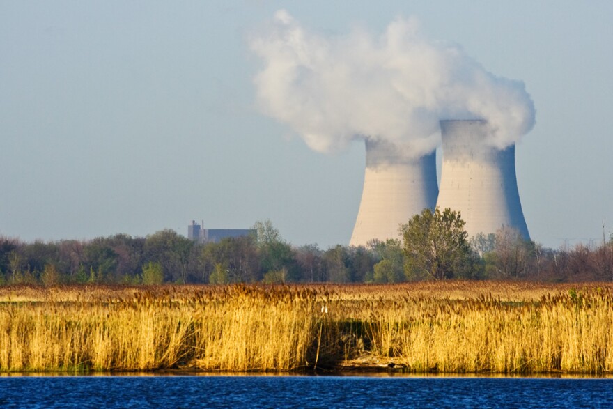 The Enrico Fermi Nuclear Power plant, on Lake Erie.