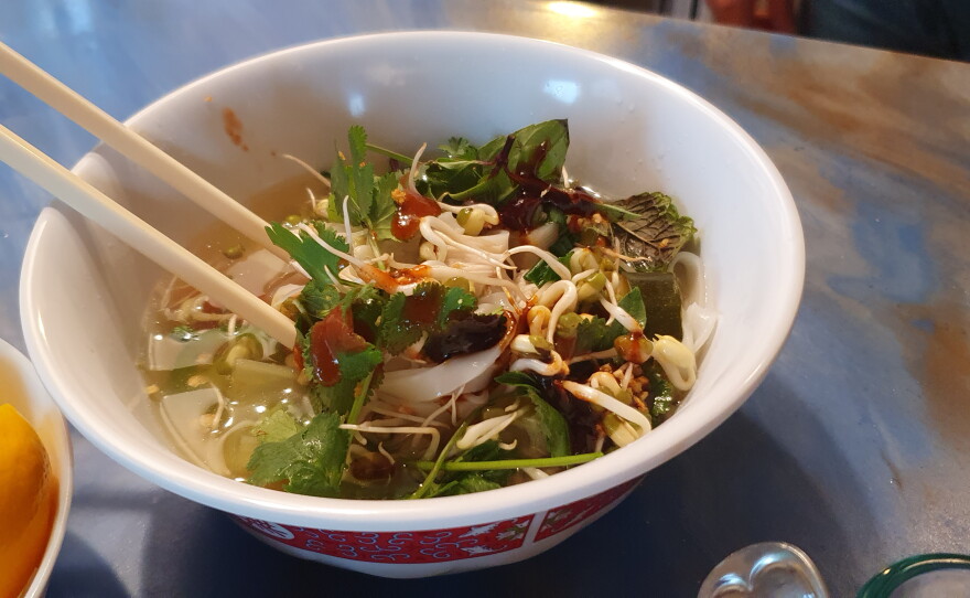 Cambodian Chicken Soup called Keuy Teo
