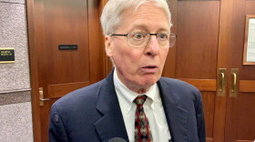 Attorney Jim Bopp speaks to reporters after he asked a Hamilton County judge to strike down the so-called "fix" to Indiana's controversial Religious Freedom Restoration Act.
