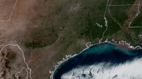 All of the clouds over Texas on March 12, seemed to head to the Gulf of Mexico for spring break