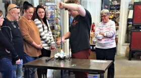 A workshop at Akron Glass Works