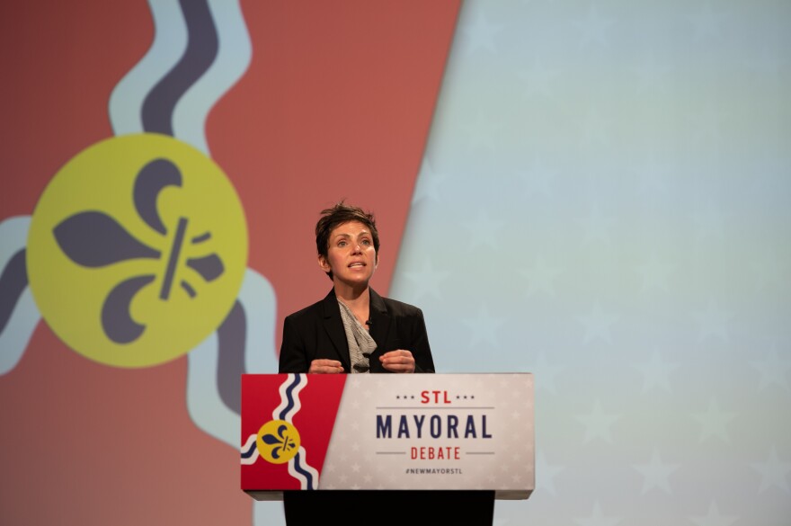 St. Louis Mayoral candidates Cara Spencer and Tishaura Jones on Tuesday, March 30, 2021 participated in a debate hosted by St. Louis Public Radio, Nine PBS, 5 On Your Side and the St. Louis American.