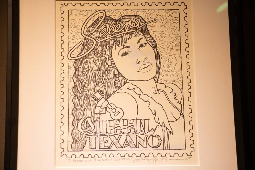 Hand-drawn coloring book image from the 2019 book, "Texas Musicians Coloring Book."