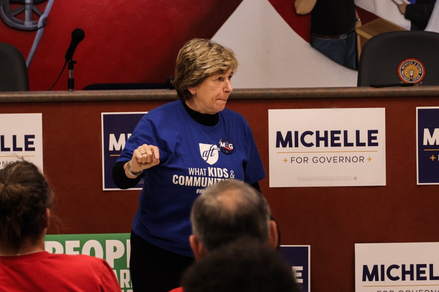 President of the American Federation of Teachers Randi Weingarten stressed the importance of ensuring all of the strides the state has made in education remain there by reelecting Gov. Lujan Grisham