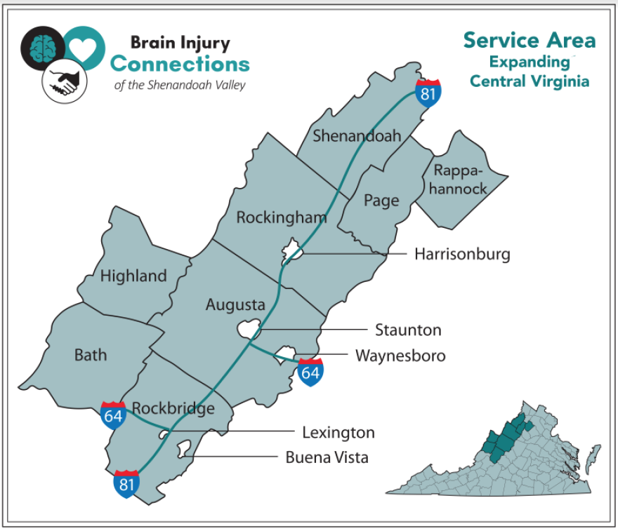 The organization serves eight counties throughout the Shenandoah Valley and the cities within them.
