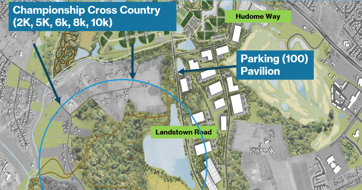 An aerial map shows where a cross-country trail could be built within Virginia Beach's Interfacility Traffic Area, or ITA.
